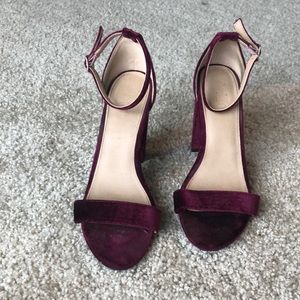 Velvet heels